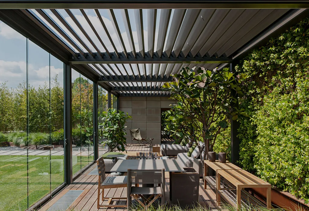 external roof systems Melbourne louvre pergola outdoor living