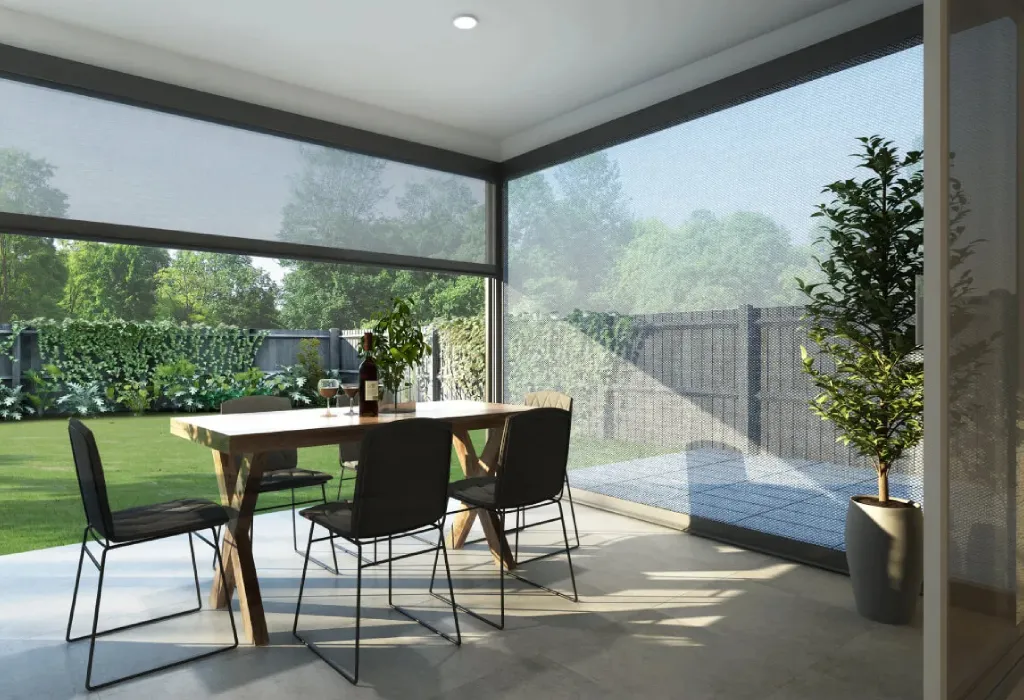 outdoor blinds Melbourne external alfresco zip screens