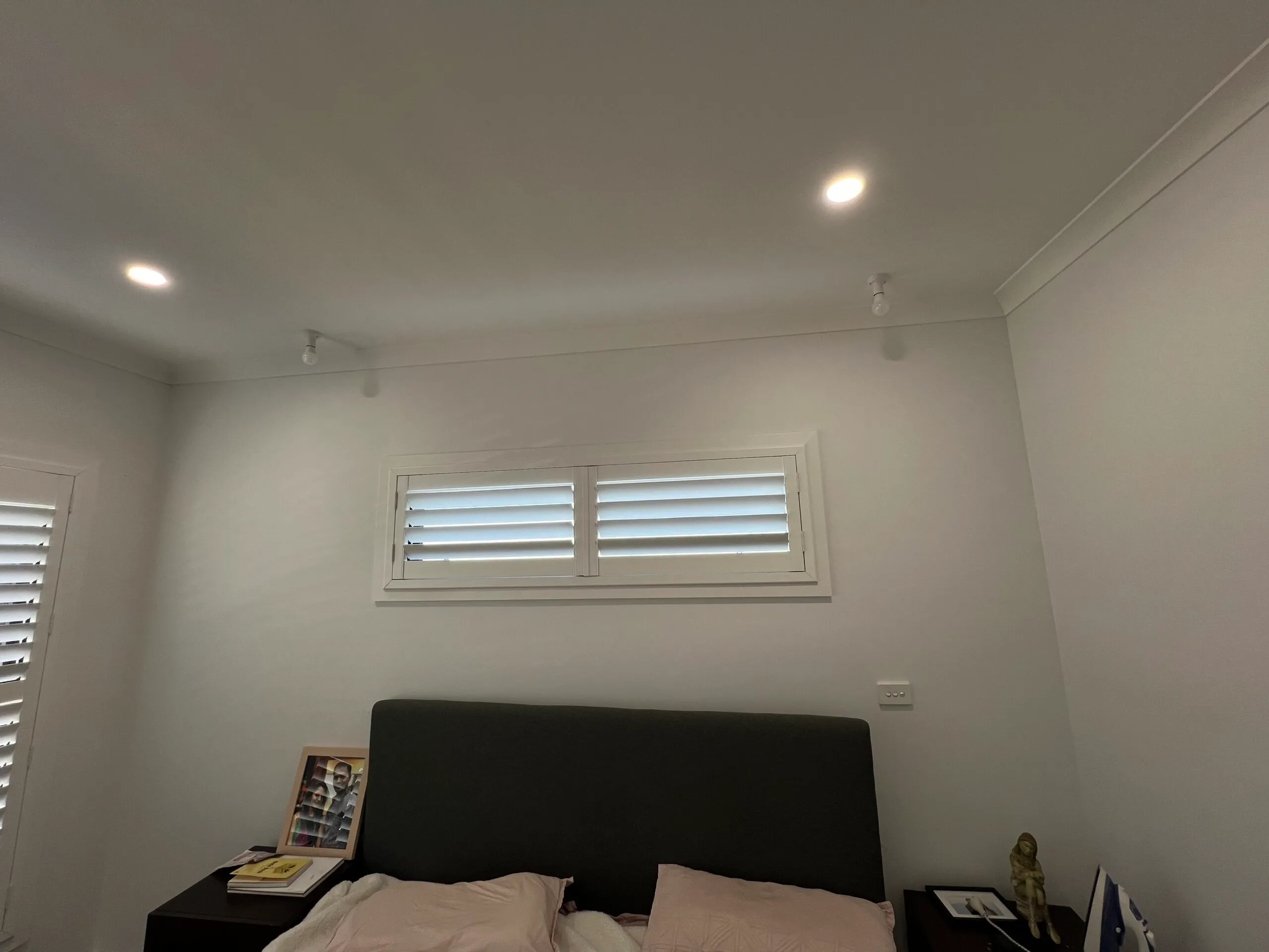 plantation shutters installed Melbourne home full room view