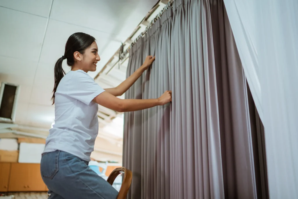 curtain track installation Melbourne professional installer