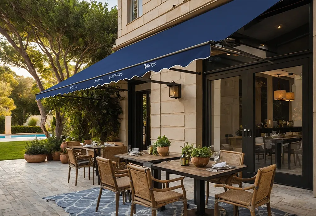 outdoor awnings Melbourne custom patio window retractable