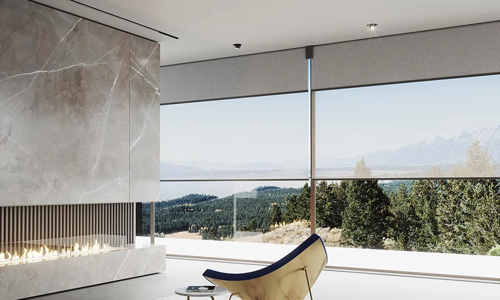 double roller blinds Melbourne living room sheer blockout dual system