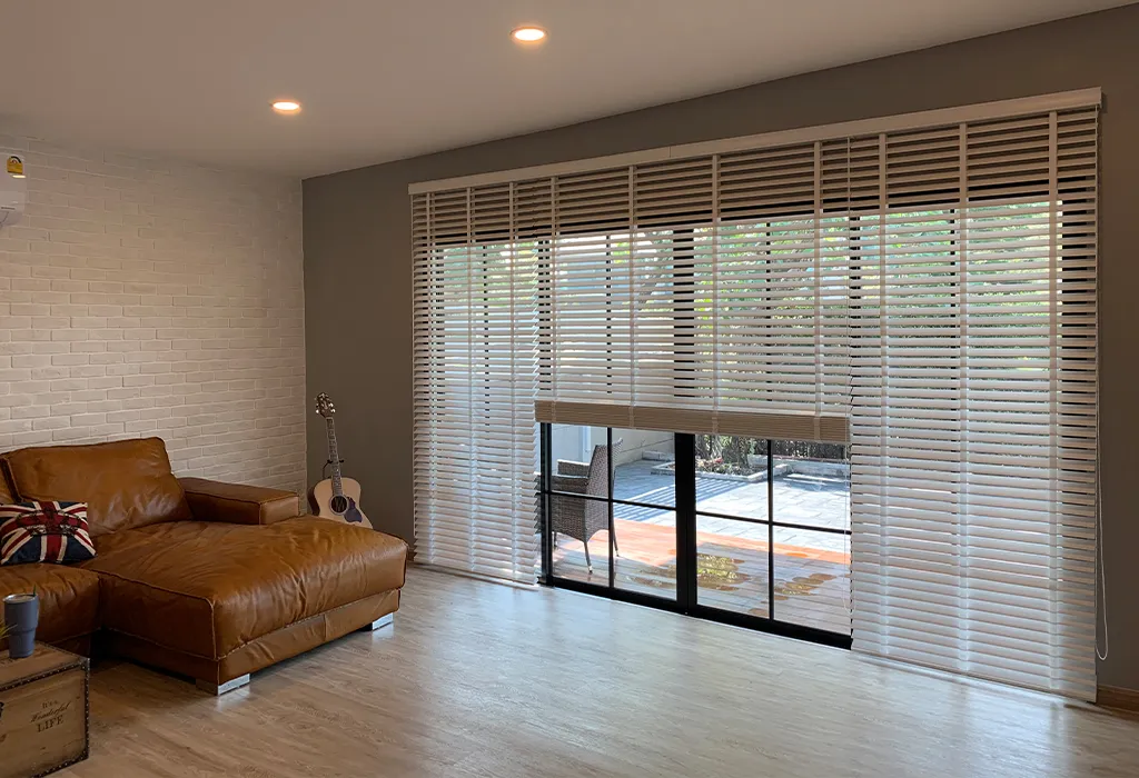 plantation shutters Melbourne PVC timber white