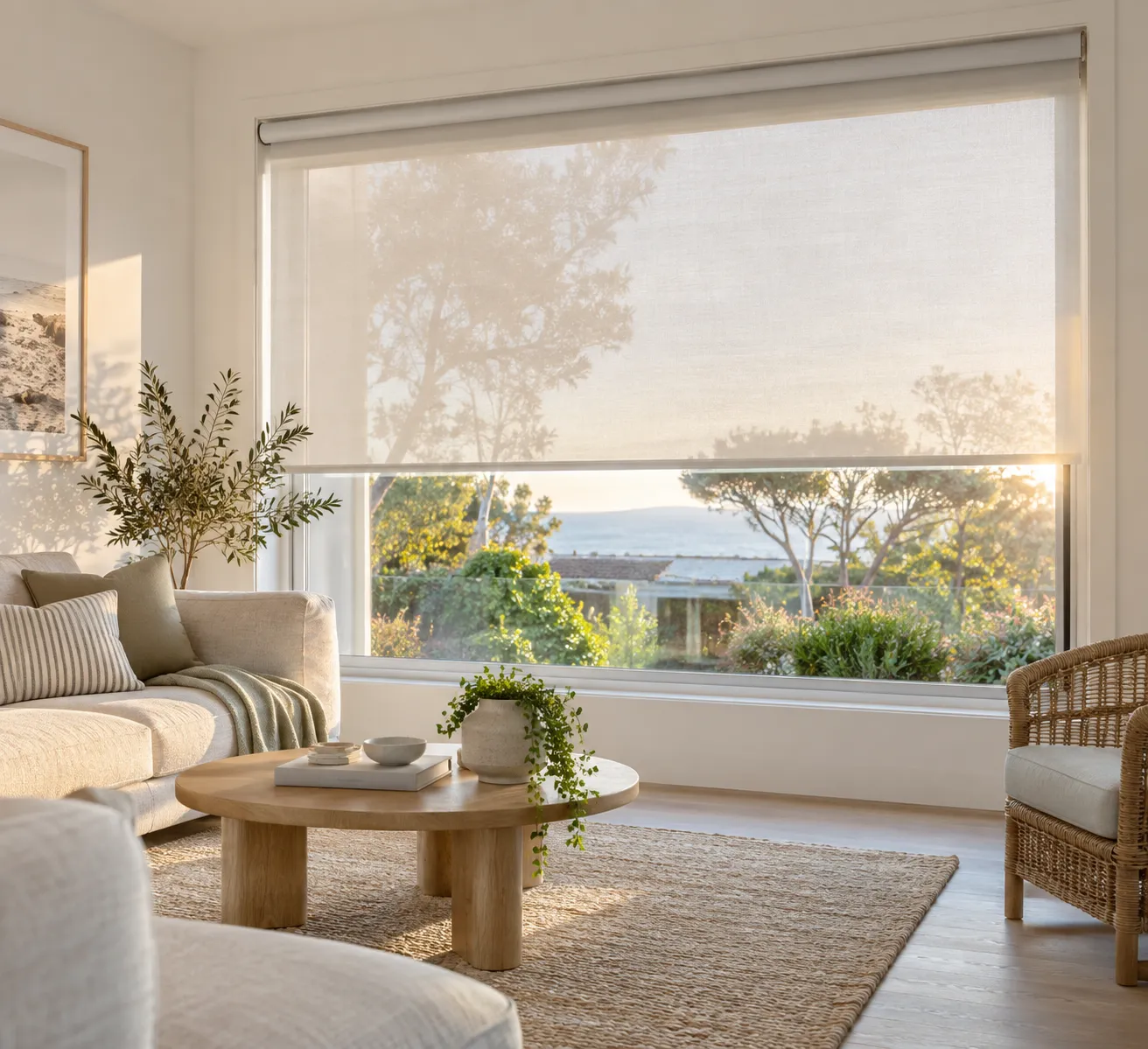 Dual roller blinds Frankston — custom made sheer and blockout double roller blinds by Skyline Shades