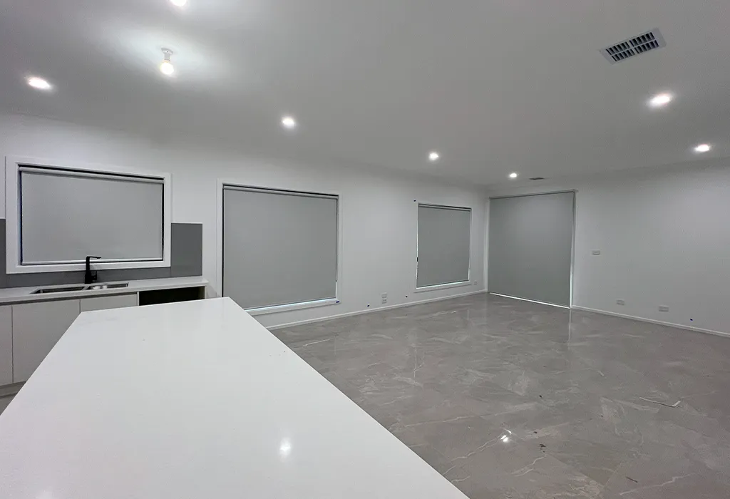 blockout roller blinds Melbourne home theatre media room
