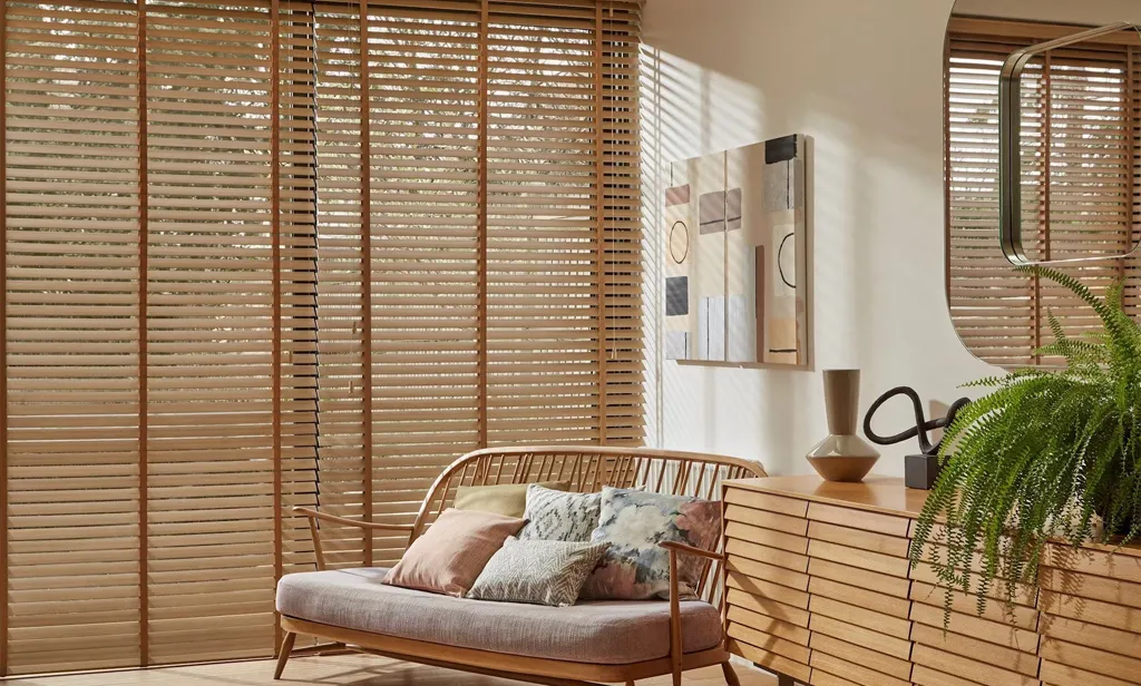 venetian blinds Melbourne living room timber slats light control custom